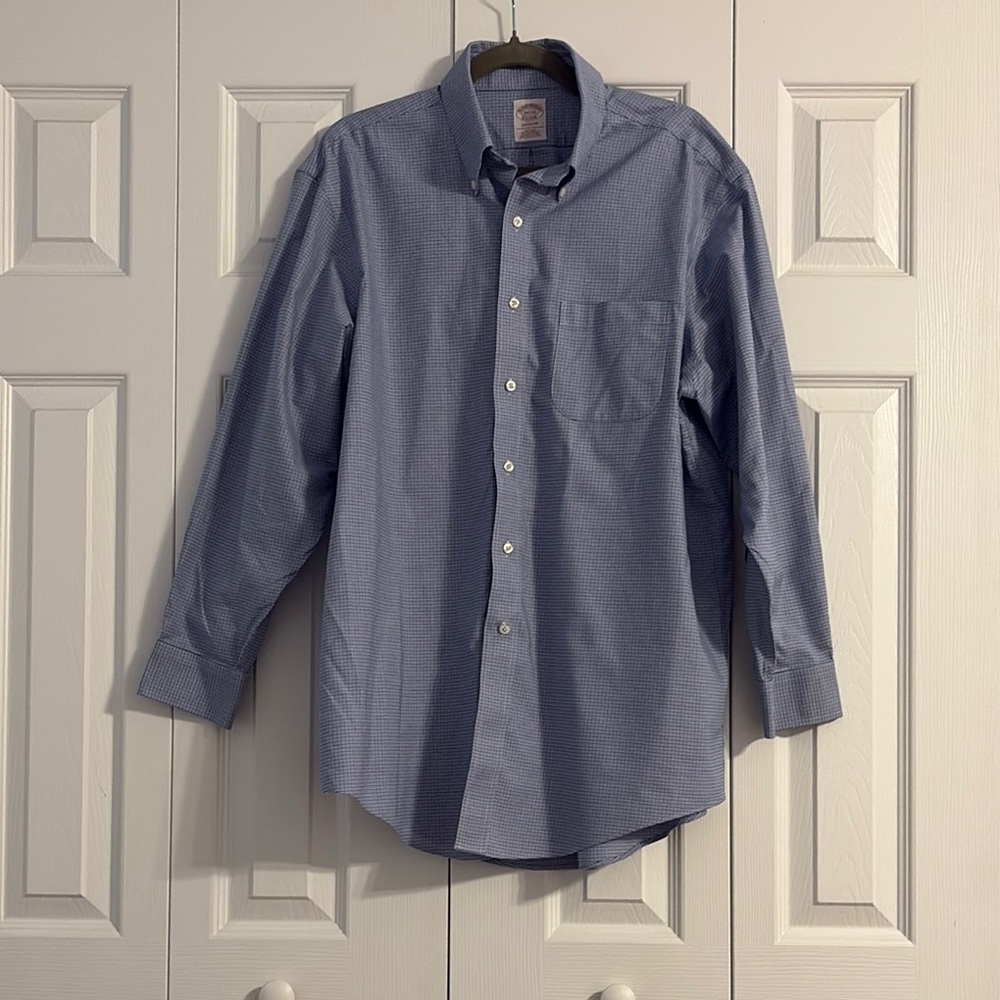 Brooks Brothers Madison Blue Button Down Shirt - 16.5, 33